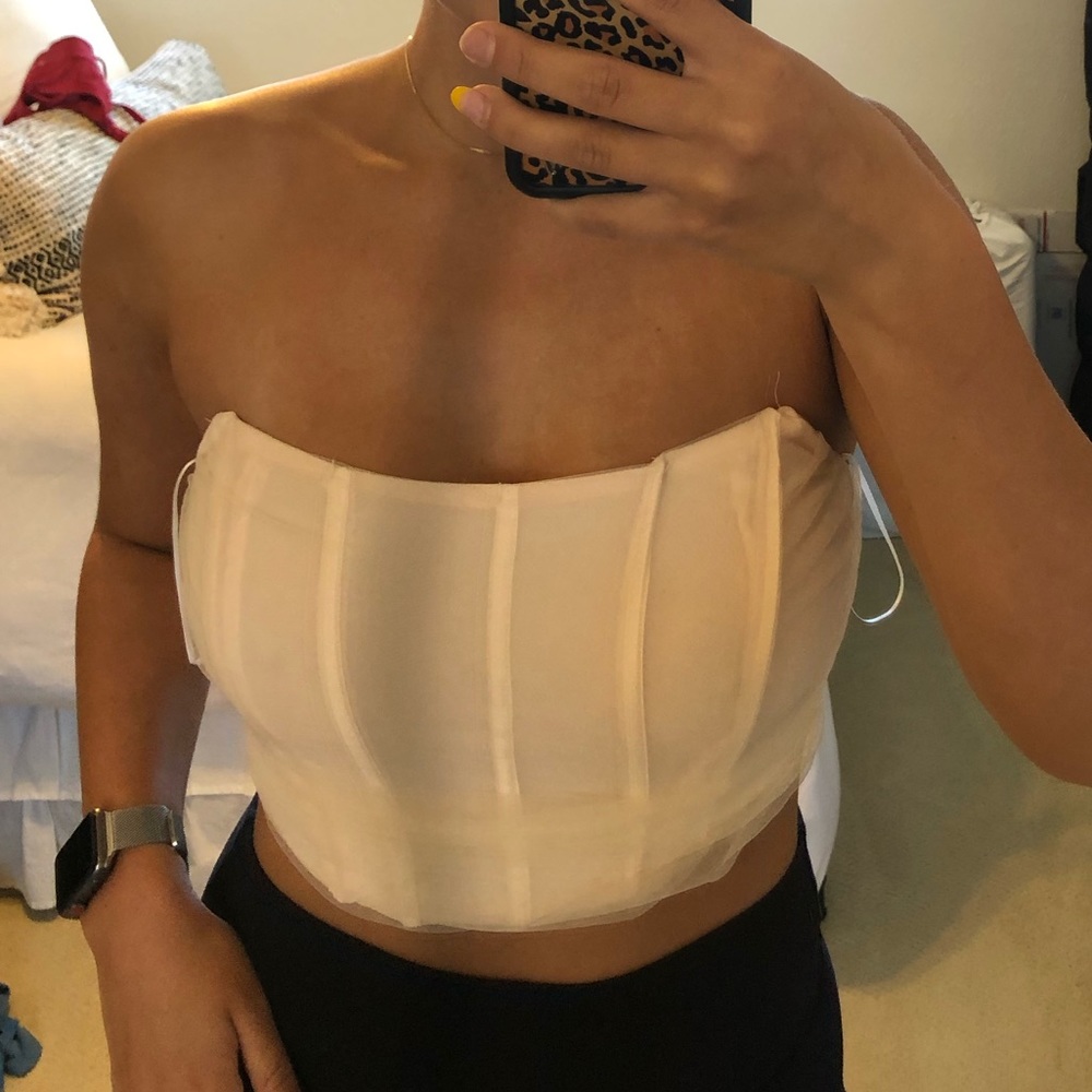 White Fox corset top